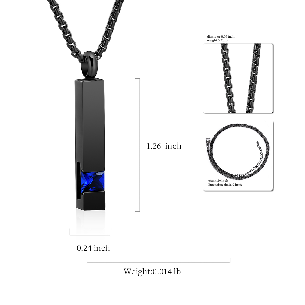 Urn Necklace for Ashes Memorial Cremation Jewelry for Ashes Cube Ashes Necklace