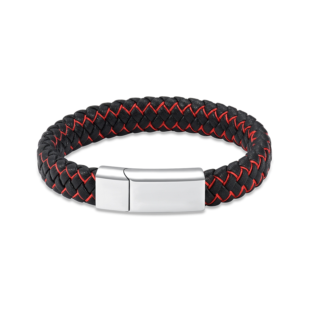 Men Braided Faux Leather Bracelet Ashes Urn Buckle Pet Human Memory Jewellery - Picture 12 of 29