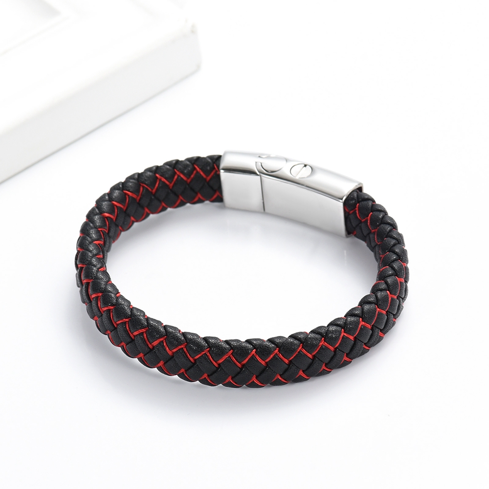 Men Braided Faux Leather Bracelet Ashes Urn Buckle Pet Human Memory Jewellery - Picture 15 of 29