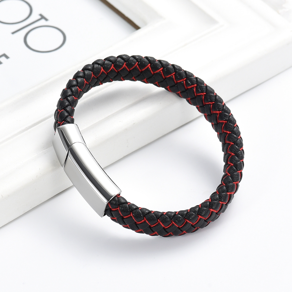 Men Braided Faux Leather Bracelet Ashes Urn Buckle Pet Human Memory Jewellery - Picture 14 of 29