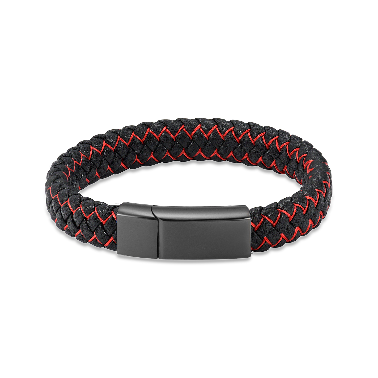 Men Braided Faux Leather Bracelet Ashes Urn Buckle Pet Human Memory Jewellery - Picture 11 of 29