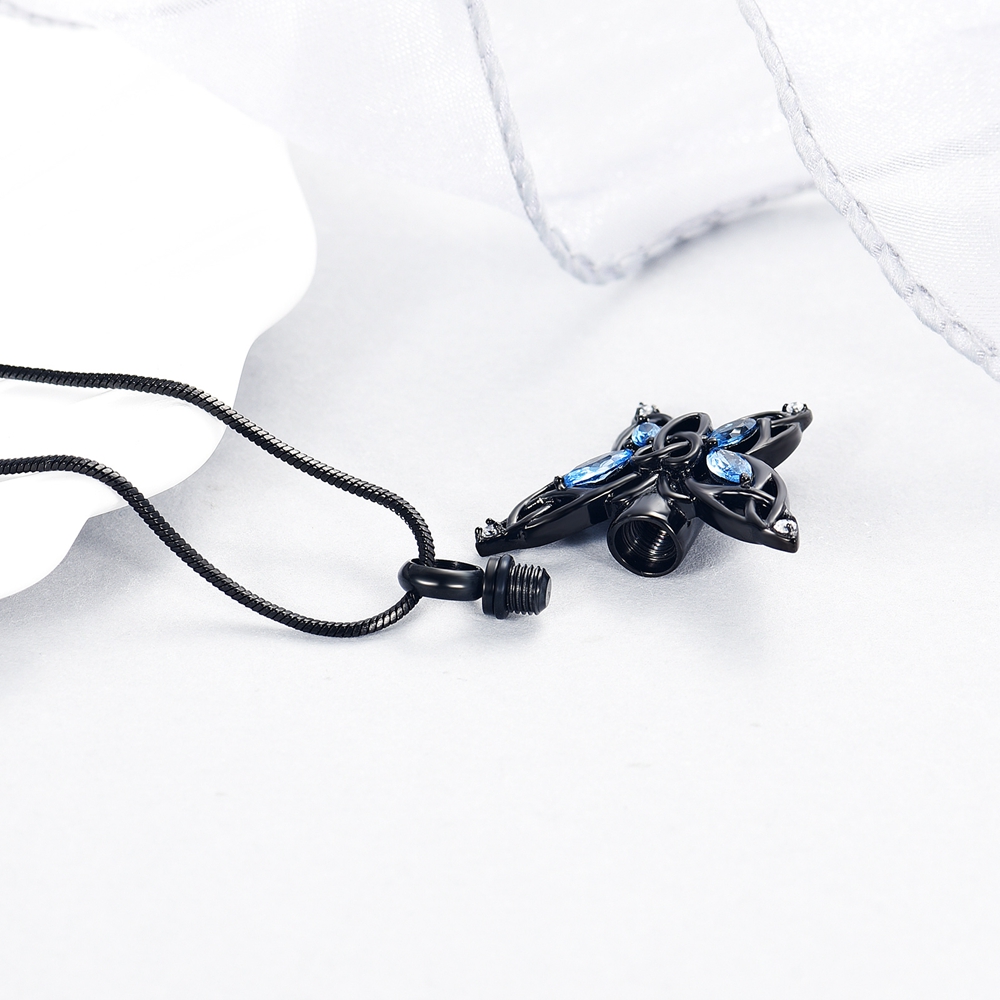 Crystal Butterfly Urn Pendant Necklace for Ashes Holder Memorial Jewelry US Gift - Picture 17 of 31