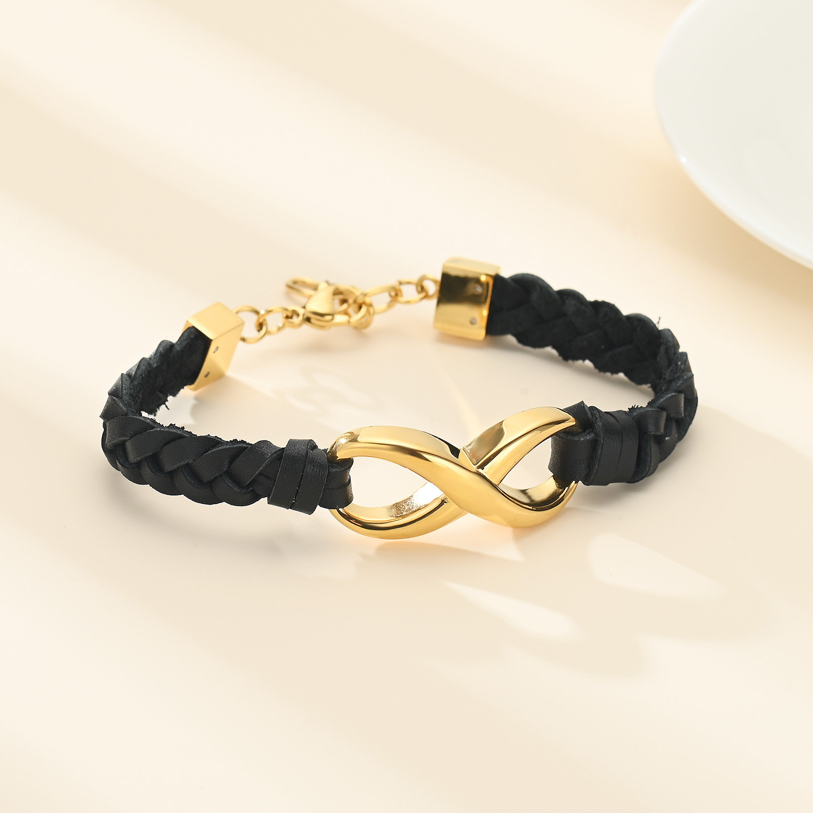 Leather Urn Bracelet for Ashes for Women Men Infinity Knot Cremation Cuff Bangle - Picture 31 of 79