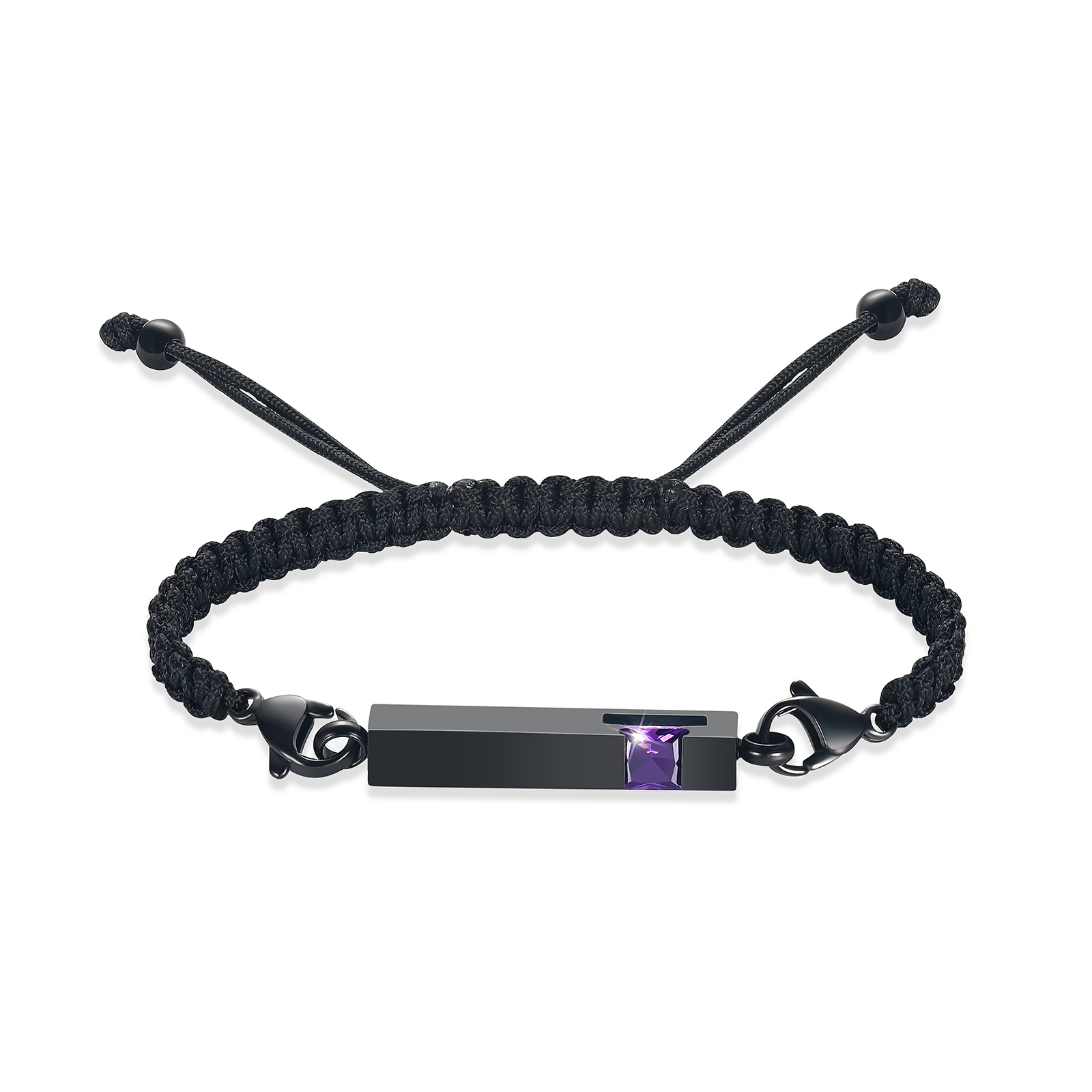 Bar Urn Bracelet for Ashes for Women Men Handmade Braided Rope Cremation Bangle - Picture 42 of 77