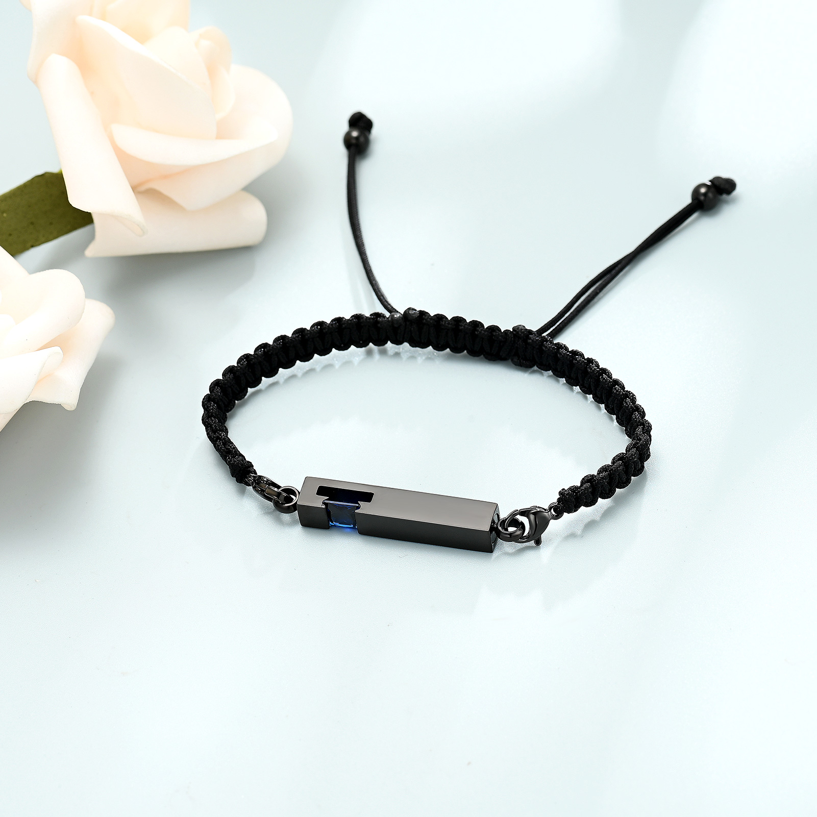 Bar Urn Bracelet for Ashes for Women Men Handmade Braided Rope Cremation Bangle - Picture 51 of 77