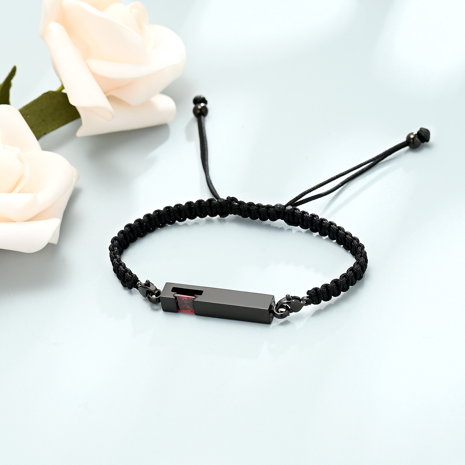 Bar Urn Bracelet for Ashes for Women Men Handmade Braided Rope Cremation Bangle - Picture 58 of 77