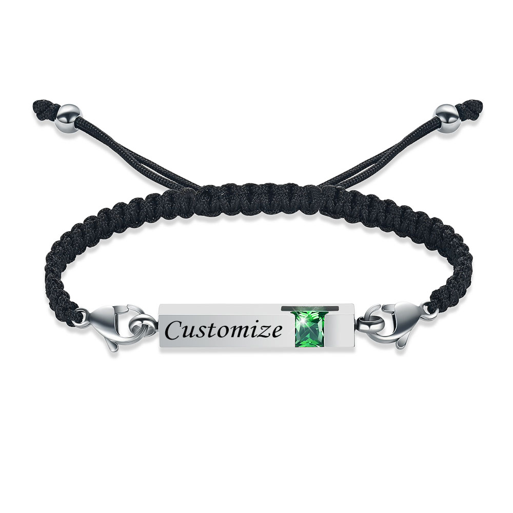 Bar Urn Bracelet for Ashes for Women Men Handmade Braided Rope Cremation Bangle - Picture 72 of 77