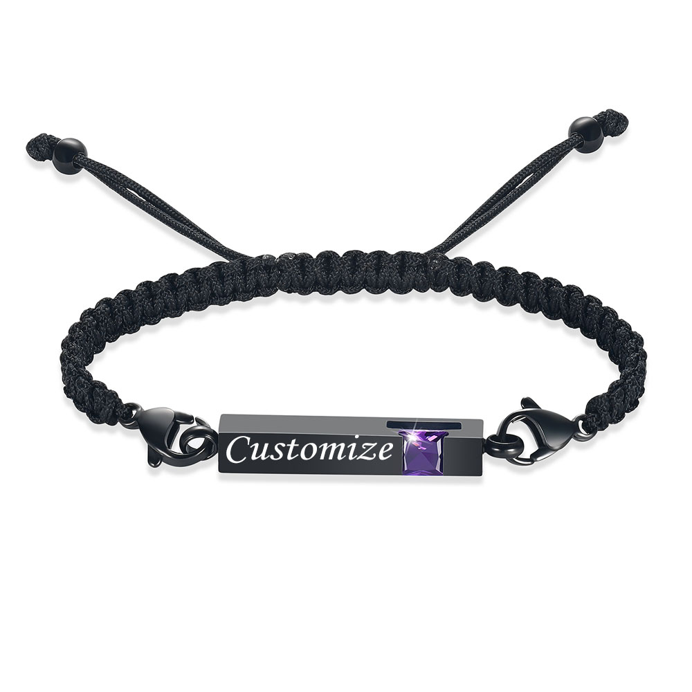Bar Urn Bracelet for Ashes for Women Men Handmade Braided Rope Cremation Bangle - Picture 73 of 77