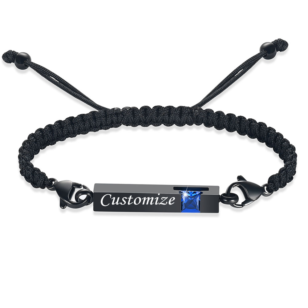 Bar Urn Bracelet for Ashes for Women Men Handmade Braided Rope Cremation Bangle - Picture 74 of 77