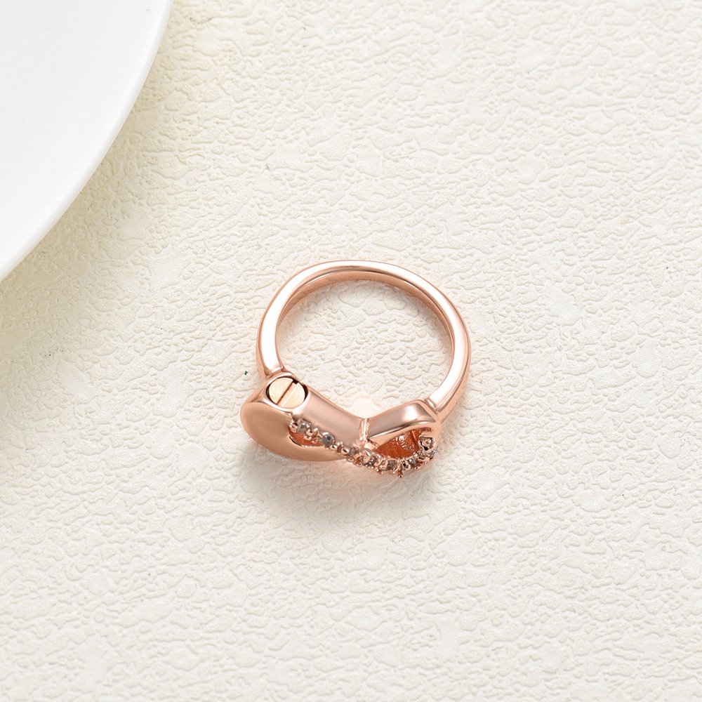 Cremation Jewelry Urn Ring for Ashes Infinity Crystal Memorial Ring F/ Human Pet - Picture 37 of 63