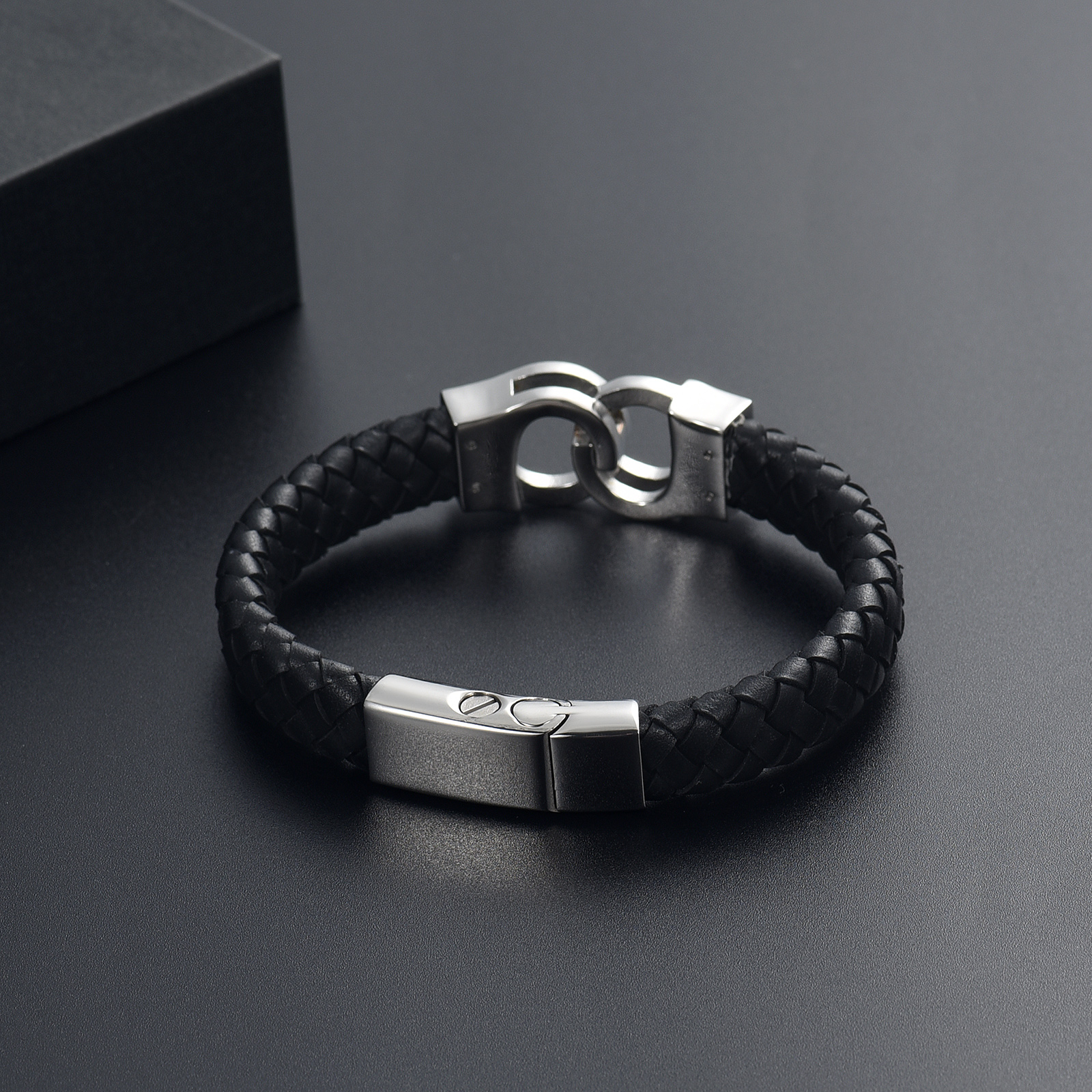 Urn Bracelet for Ashes Leather Cremation Bracelet F/ Human Ashes Memorial Bangle - Picture 13 of 32