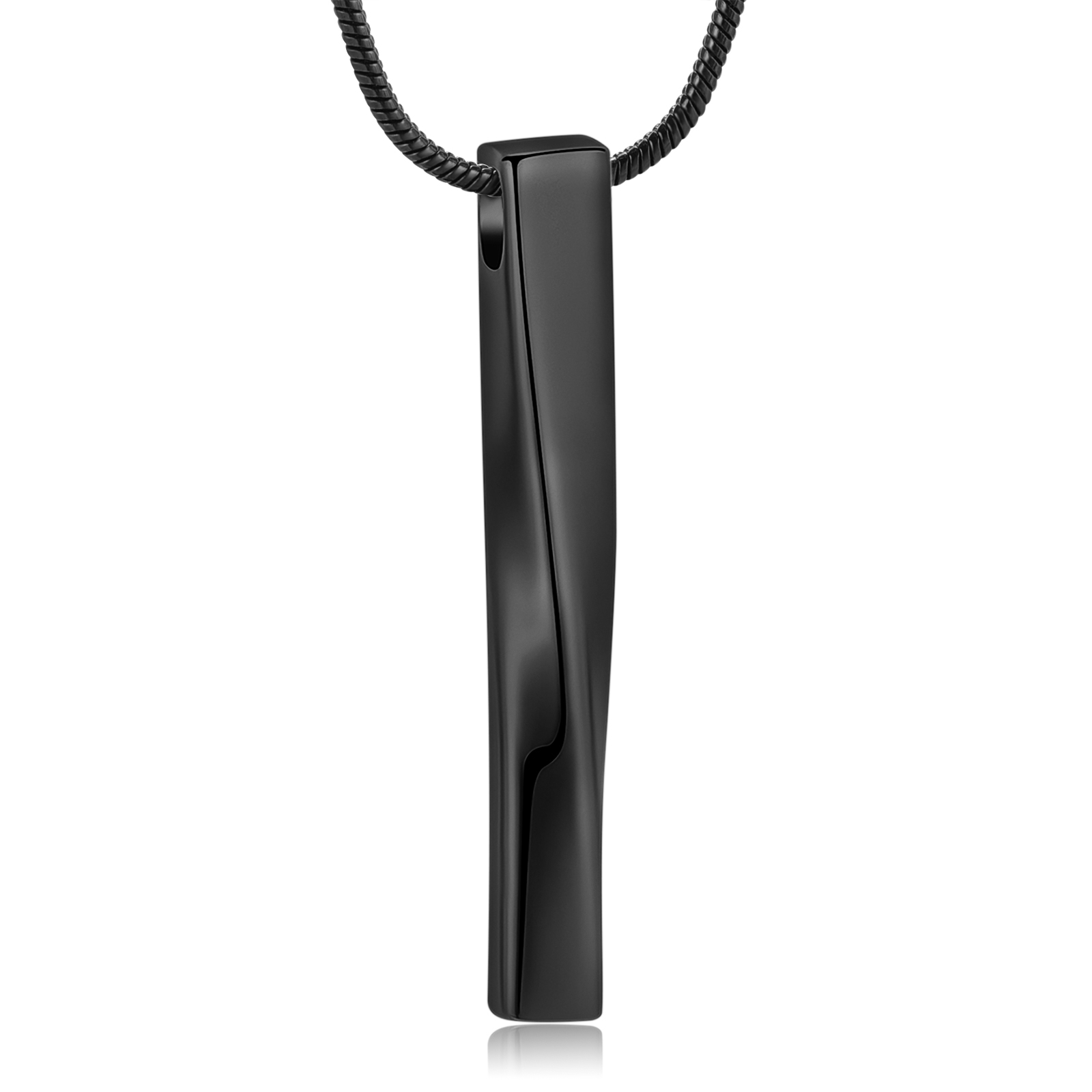 Stainless Steel Twist Bar Cremation Jewellery Urns For Ashes Urn Necklace Gift - Picture 6 of 7