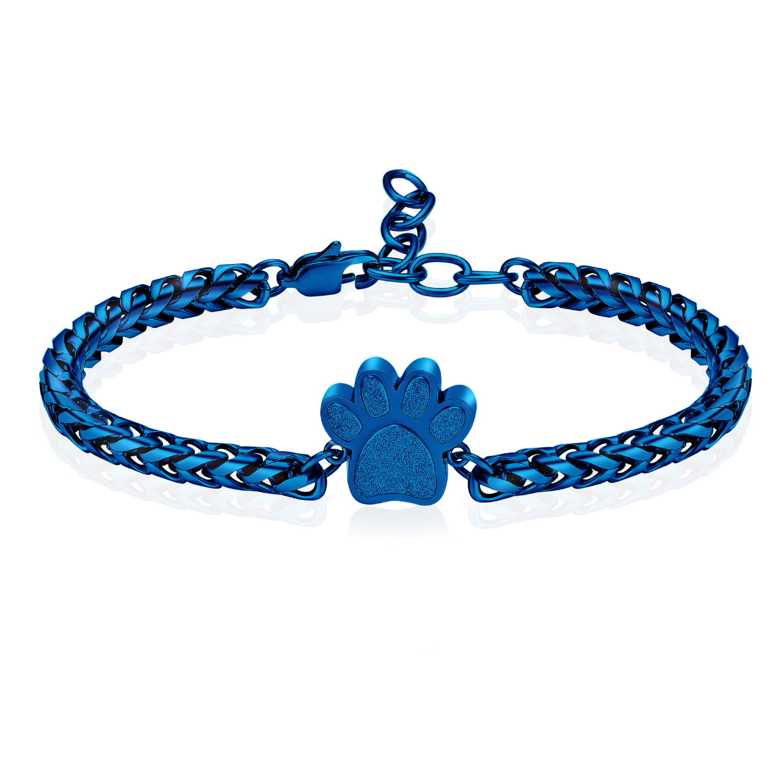 Stainless Steel Paw Print Urn Locket Pet Funeral Urn Bracelet for Dog Cat Ashes - Picture 26 of 39
