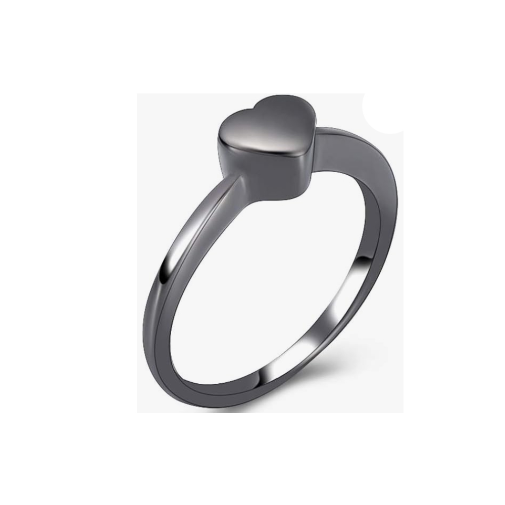 Stainless Steel Heart Urn Cremation Ashes Jewellery Women Men Ring for Funeral - Picture 12 of 12