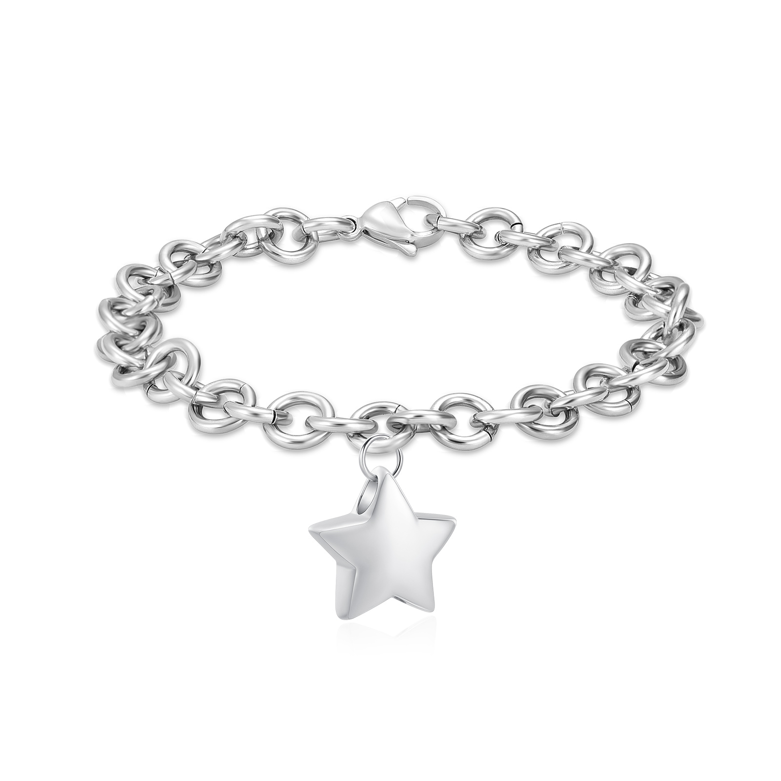 Adjustable Mini Star Cremation Jewelry for Ashes Memorial Urn Bracelet for Ashes