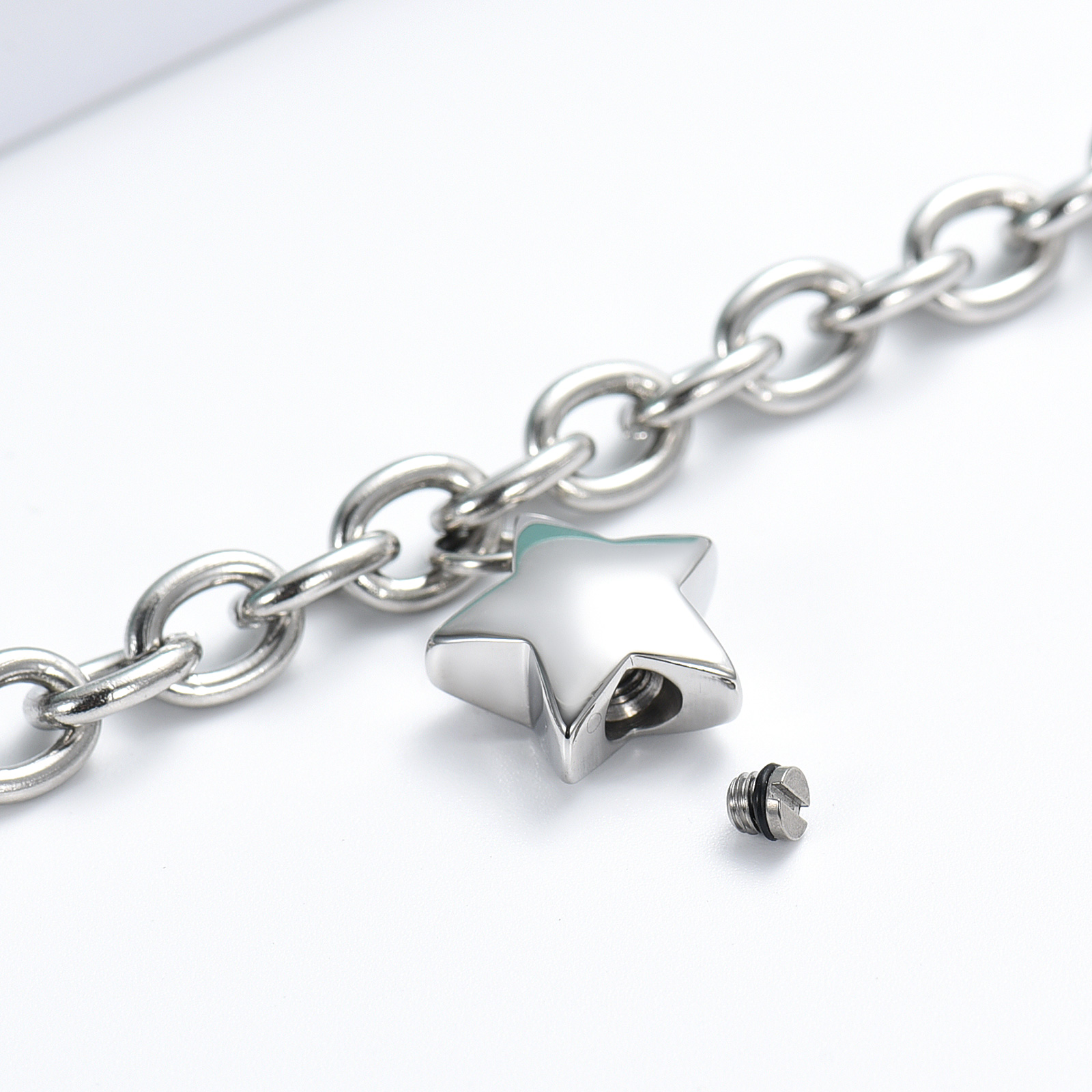 Adjustable Mini Star Cremation Jewelry for Ashes Memorial Urn Bracelet for Ashes