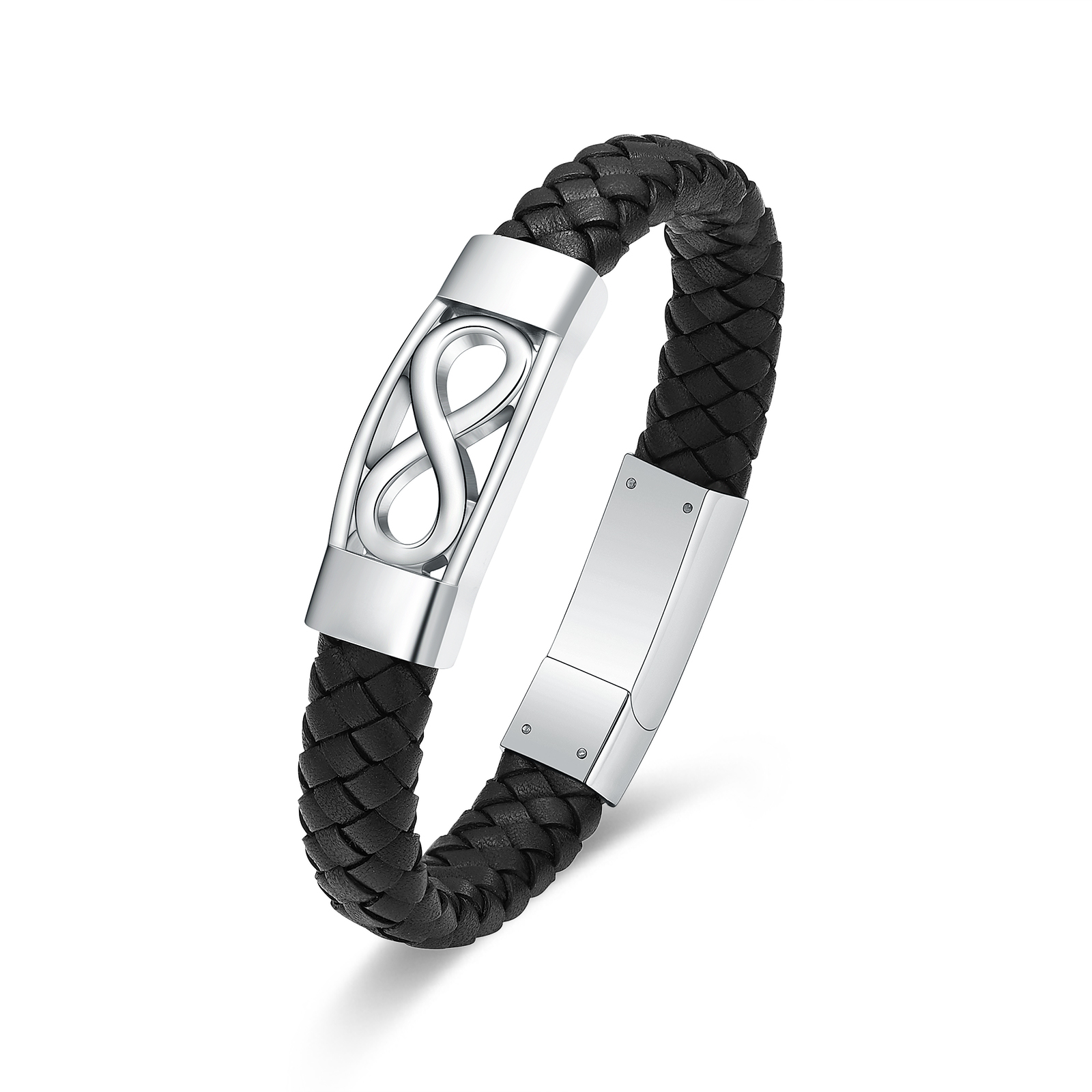 Infinity Women Men's Cremation Urn Bracelet for Ashes Leather Cuff Urn Bracelet - Picture 11 of 38