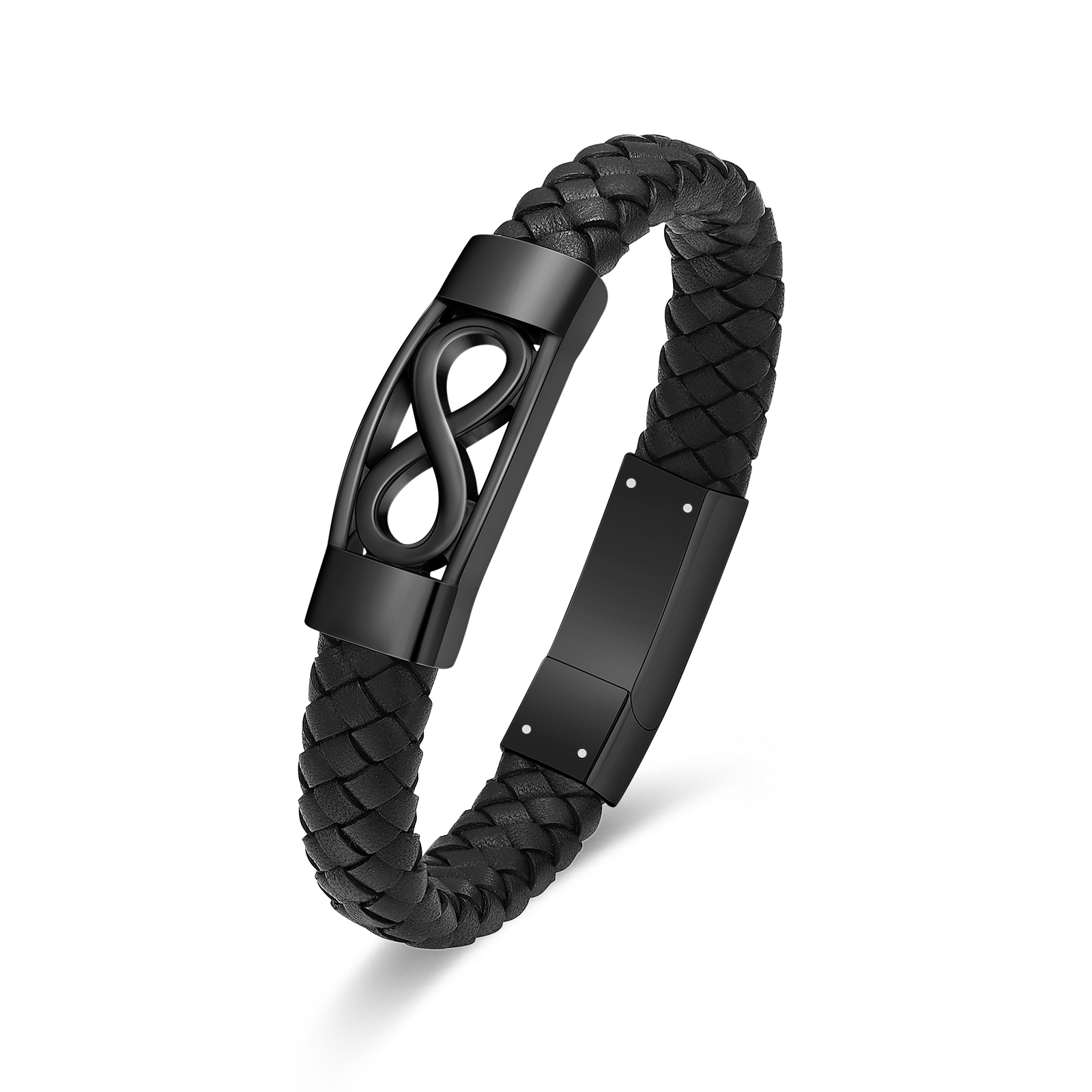 Infinity Women Men's Cremation Urn Bracelet for Ashes Leather Cuff Urn Bracelet - Picture 19 of 38
