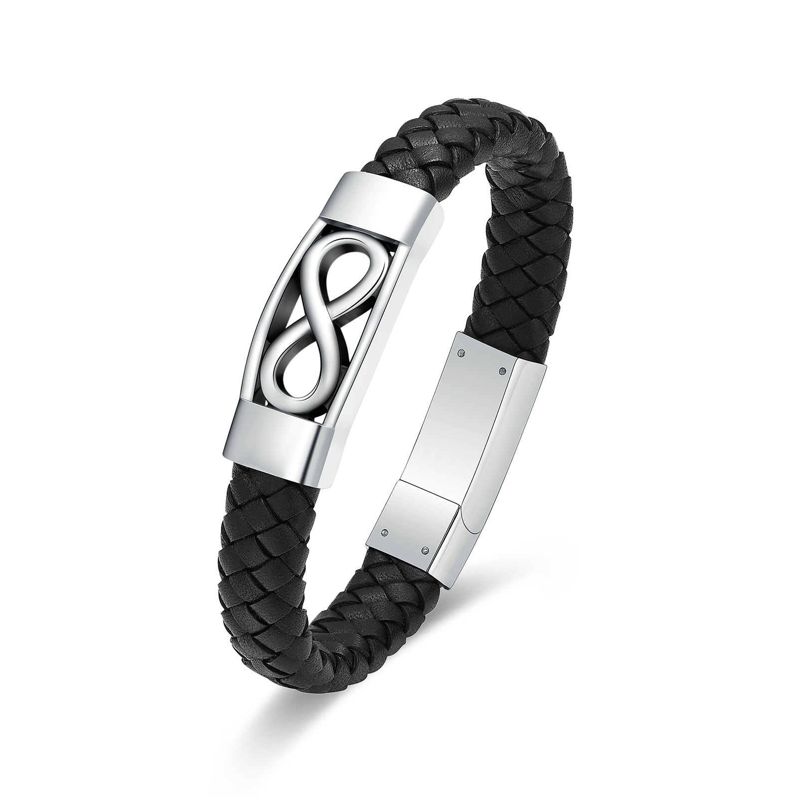 Infinity Women Men's Cremation Urn Bracelet for Ashes Leather Cuff Urn Bracelet - Picture 27 of 38