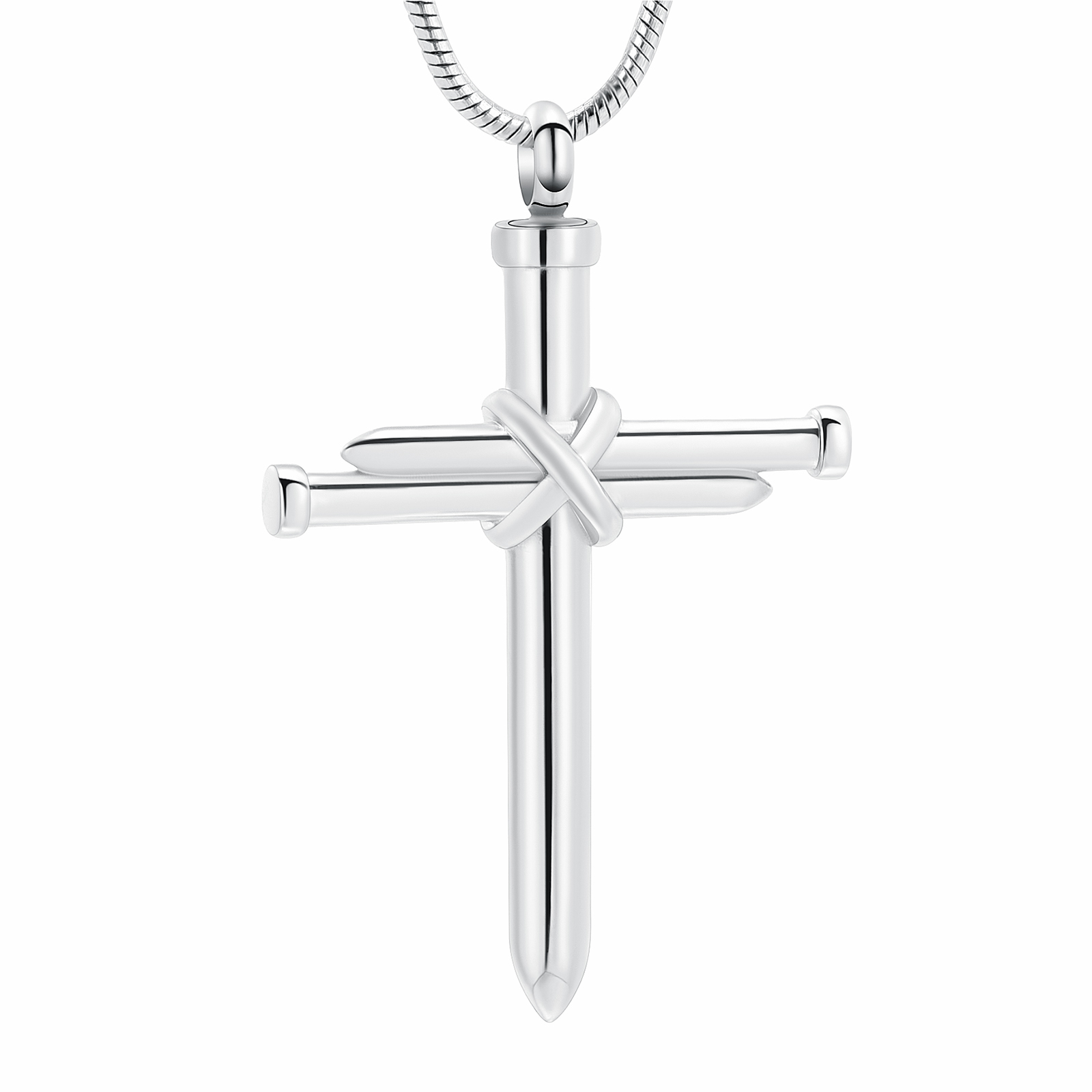 Cross Ashes Urn Necklace for Human Pet Ashes Cremation Memorial Ashes Necklaces