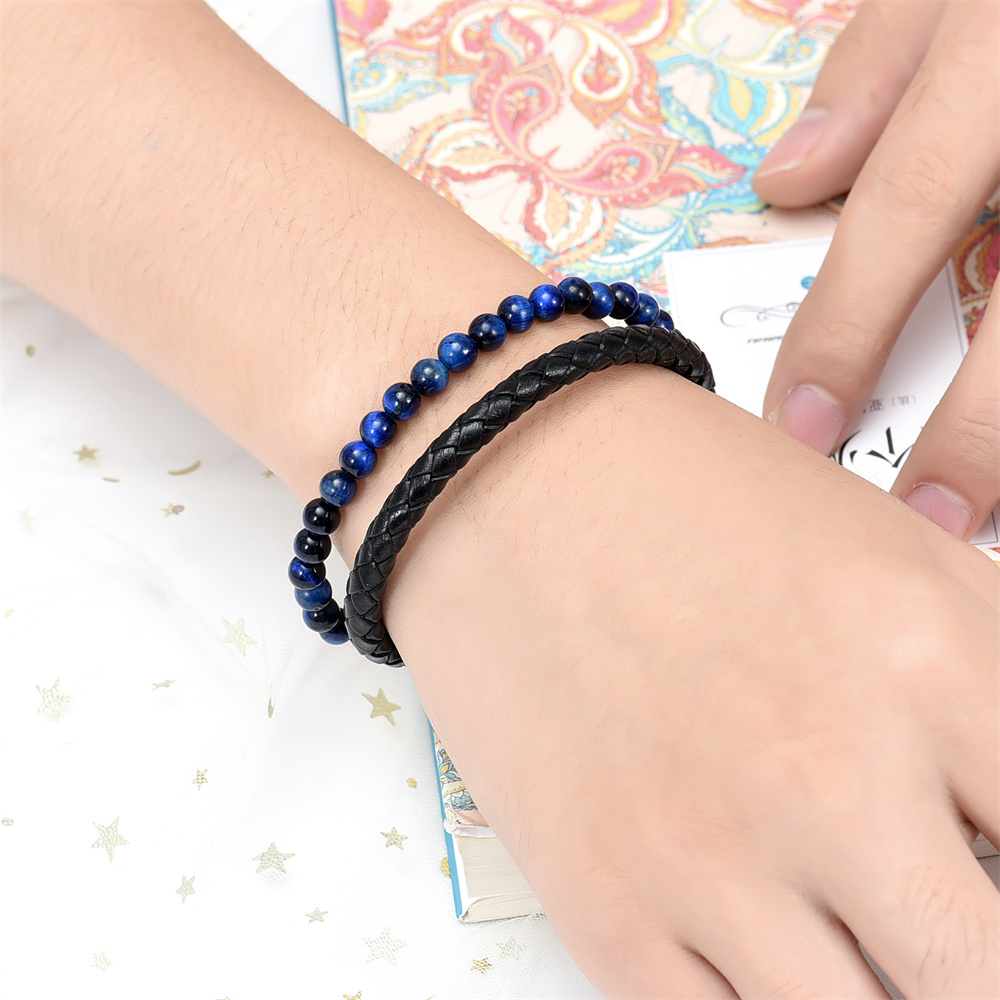 Lava Stone Urn Bracelet for Ashes Genuine Leather Cremation Gift for Women Men - Picture 14 of 50