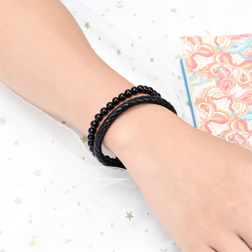 Lava Stone Urn Bracelet for Ashes Genuine Leather Cremation Gift for Women Men - Picture 27 of 50
