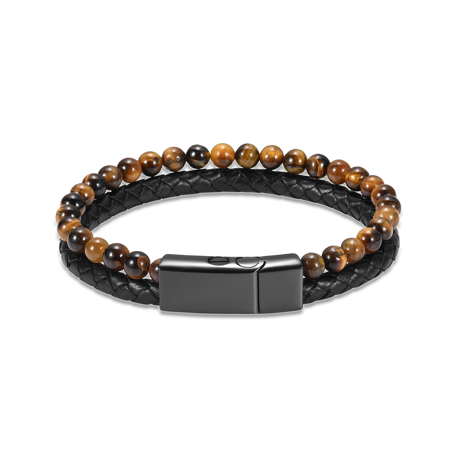 Lava Stone Urn Bracelet for Ashes Genuine Leather Cremation Gift for Women Men - Picture 32 of 50