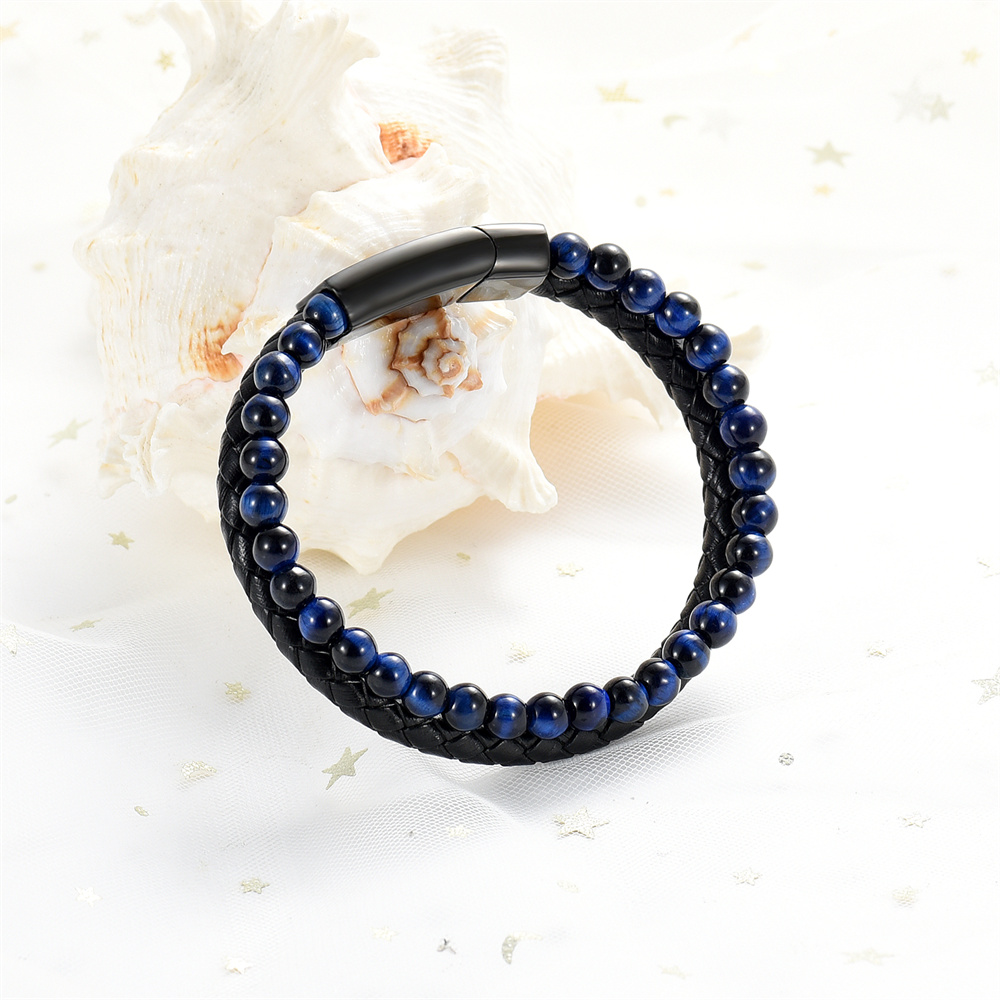 Lava Stone Urn Bracelet for Ashes Genuine Leather Cremation Gift for Women Men - Picture 48 of 50