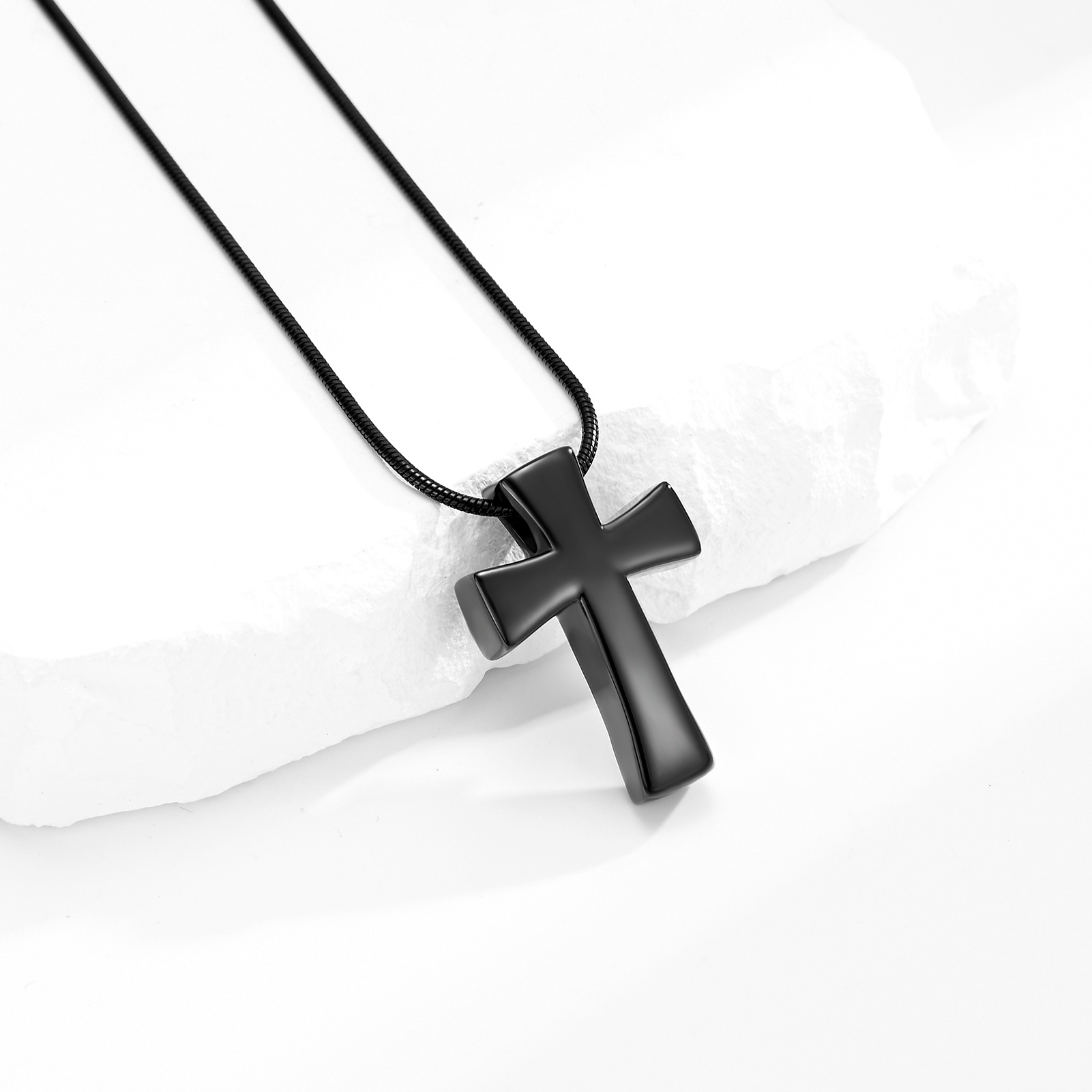 Memorial Cremation Cross Necklace for Ashes Cross Urn Locket Pendant Ash Holder