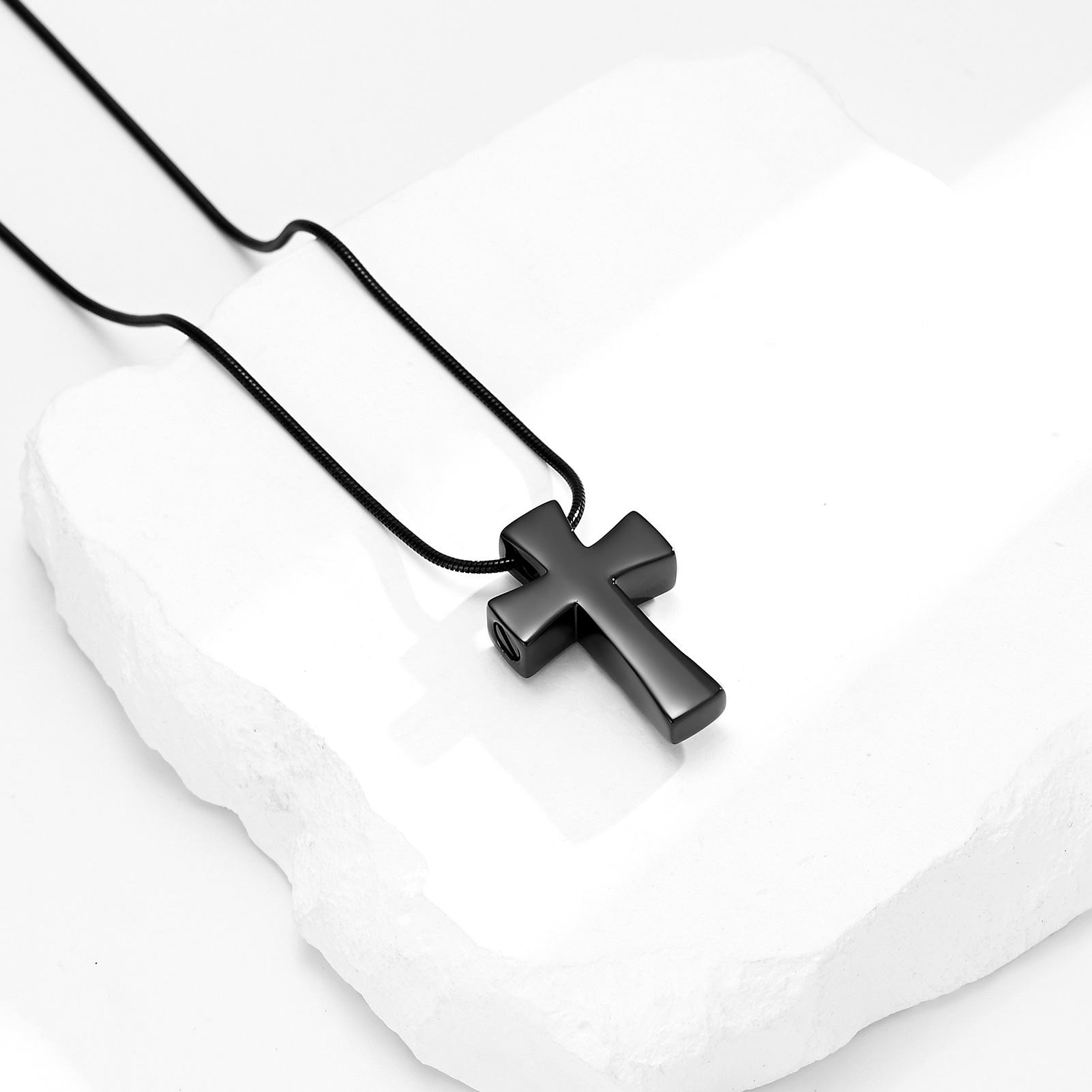 Memorial Cremation Cross Necklace for Ashes Cross Urn Locket Pendant Ash Holder