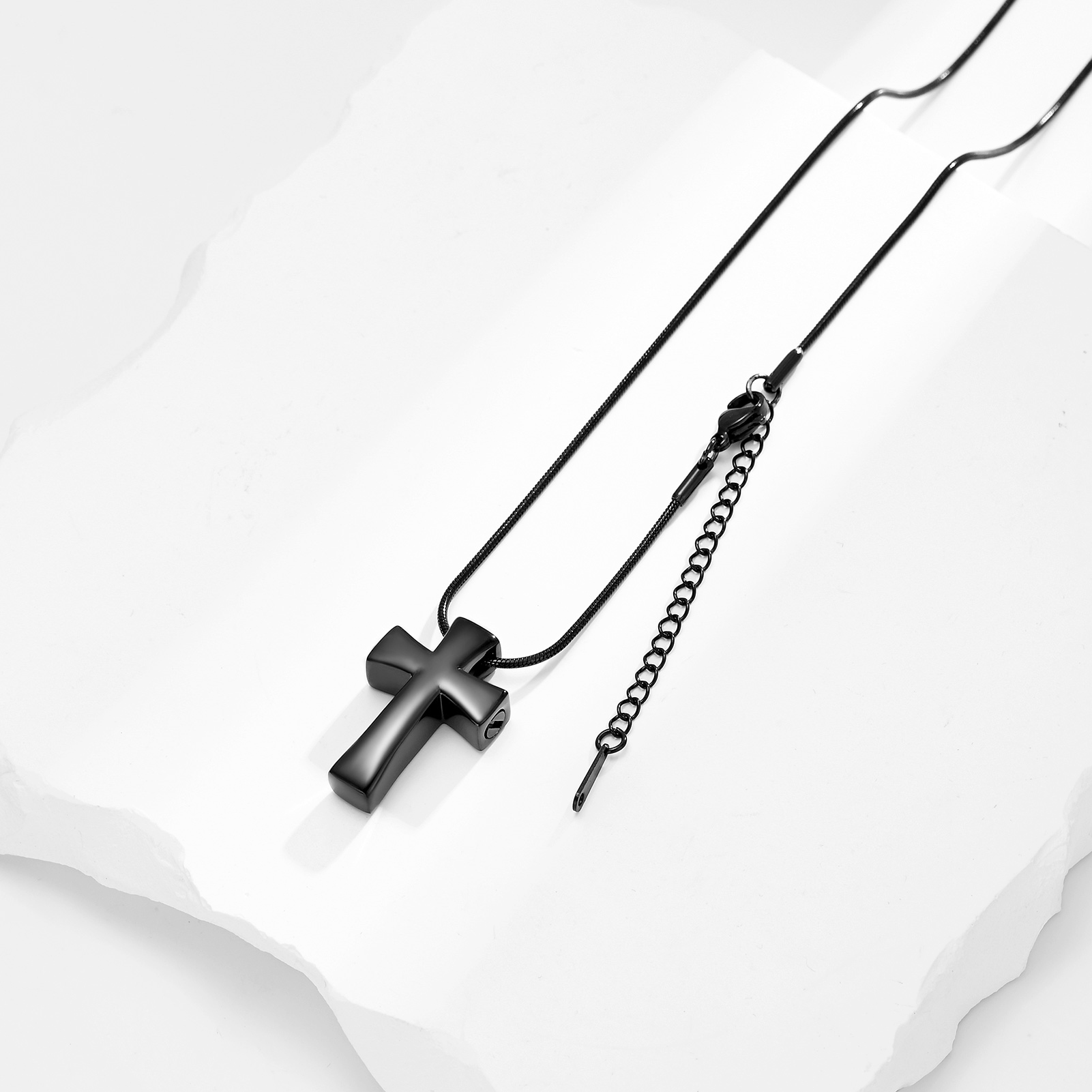 Memorial Cremation Cross Necklace for Ashes Cross Urn Locket Pendant Ash Holder