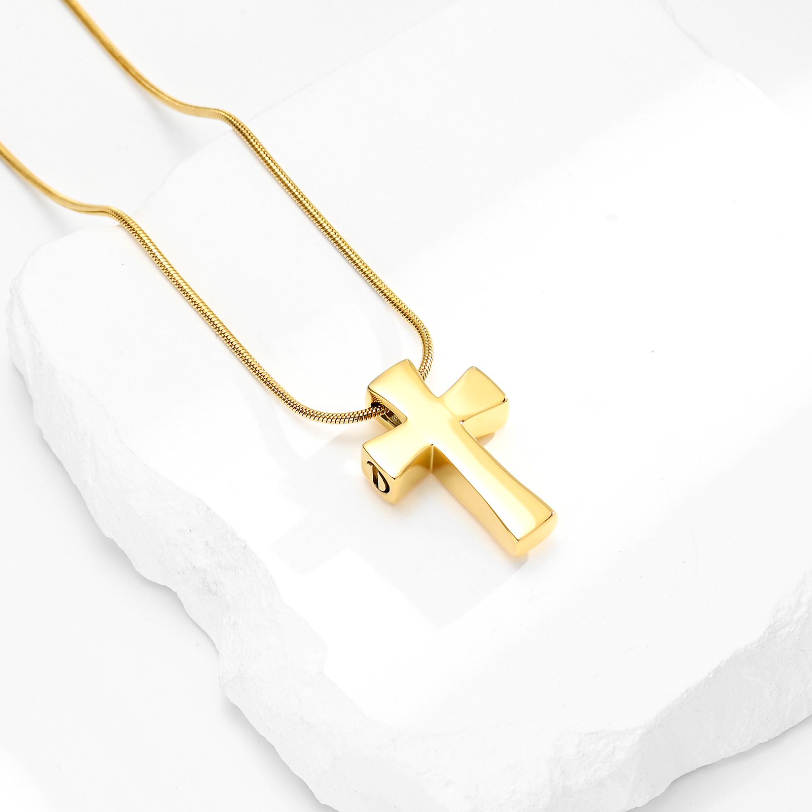 Memorial Cremation Cross Necklace for Ashes Cross Urn Locket Pendant Ash Holder