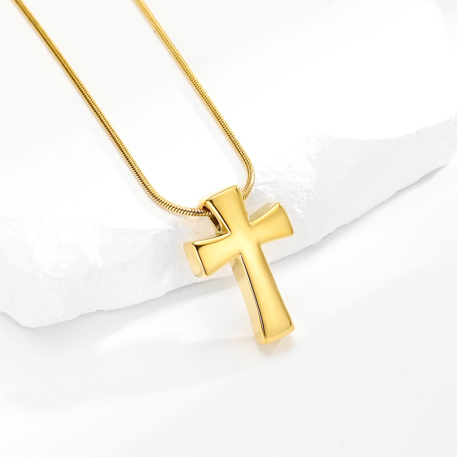 Memorial Cremation Cross Necklace for Ashes Cross Urn Locket Pendant Ash Holder