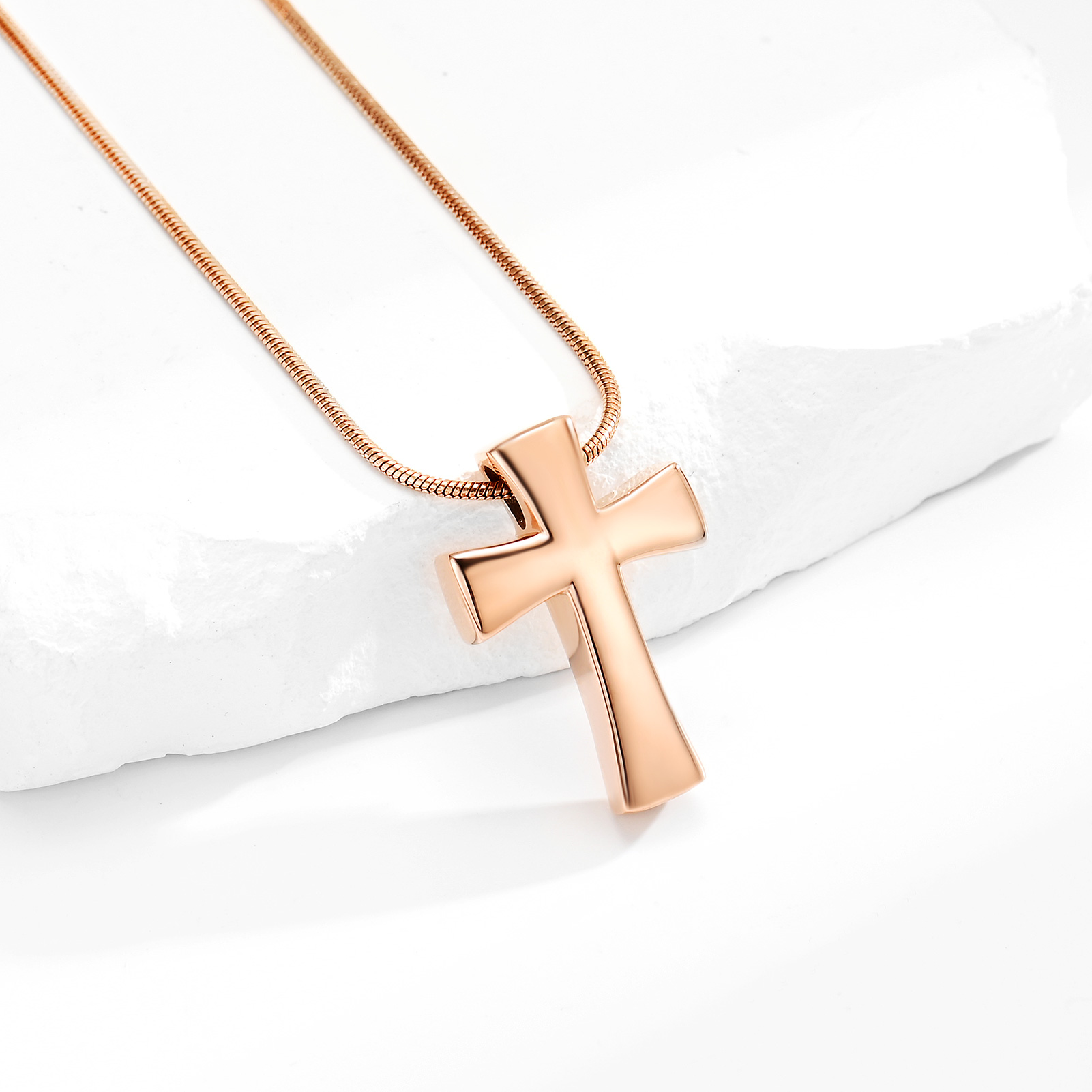 Memorial Cremation Cross Necklace for Ashes Cross Urn Locket Pendant Ash Holder