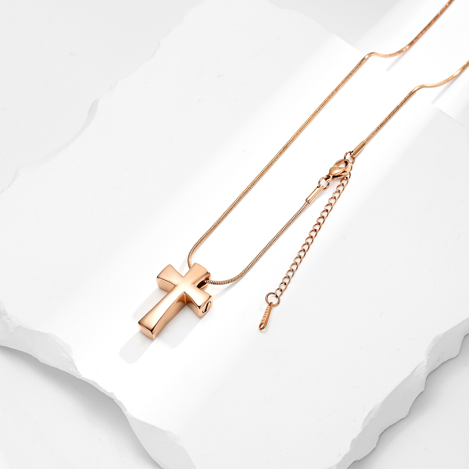 Memorial Cremation Cross Necklace for Ashes Cross Urn Locket Pendant Ash Holder