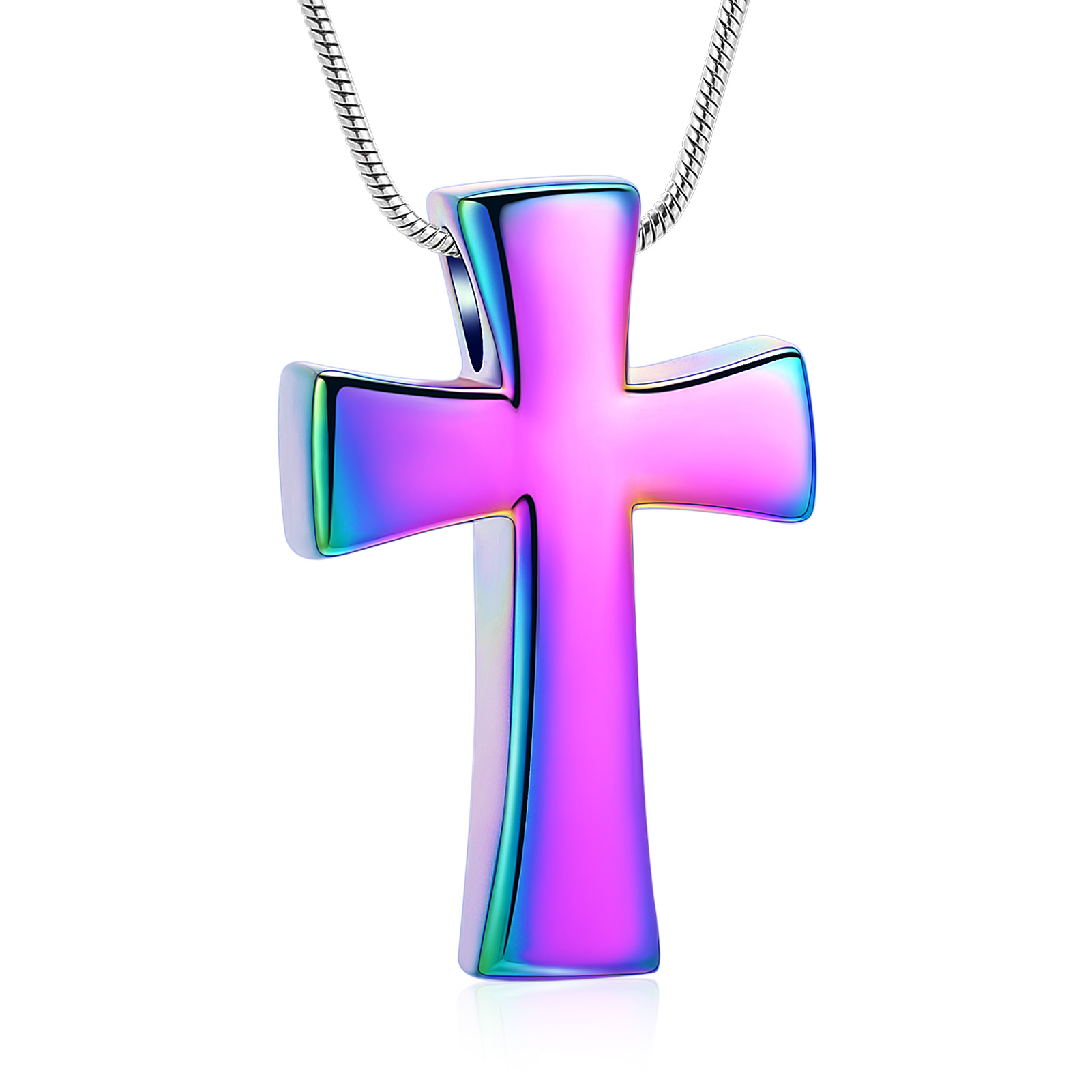 Memorial Cremation Cross Necklace for Ashes Cross Urn Locket Pendant Ash Holder