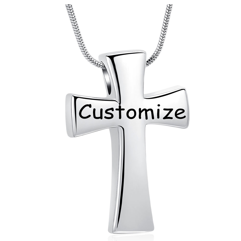 Memorial Cremation Cross Necklace for Ashes Cross Urn Locket Pendant Ash Holder