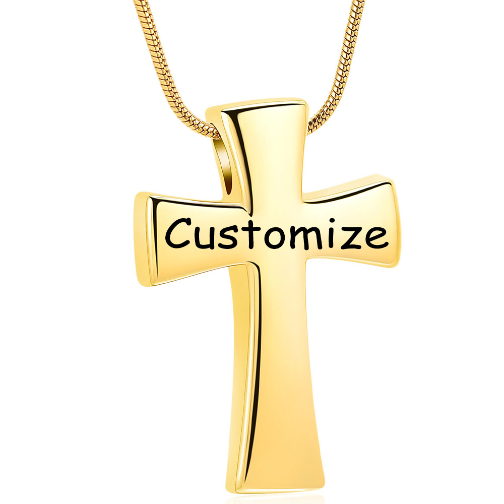 Memorial Cremation Cross Necklace for Ashes Cross Urn Locket Pendant Ash Holder