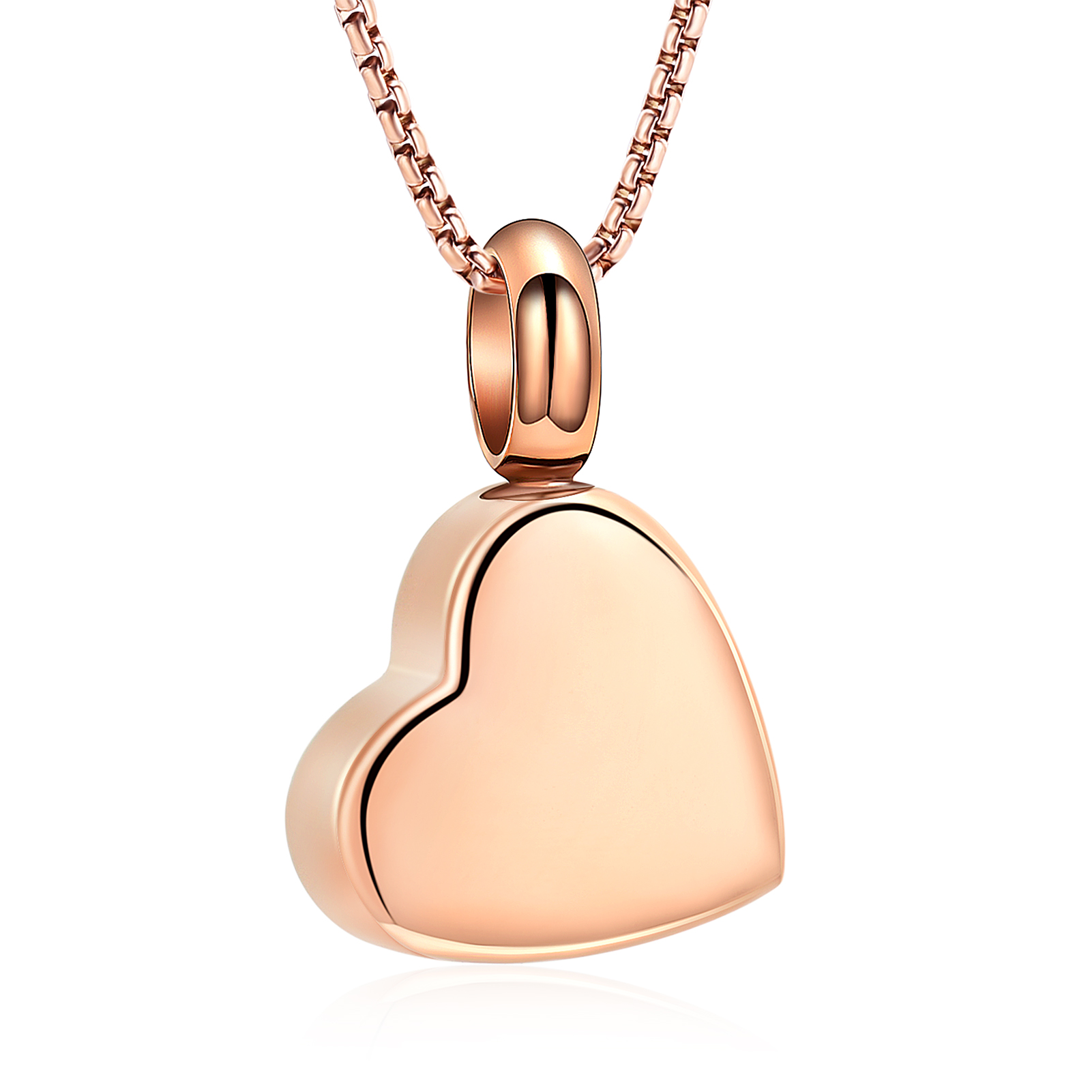 Stainless Steel Heart Urn Pendant Memorial Necklace For Ashes Jewellery Charm - Picture 20 of 37