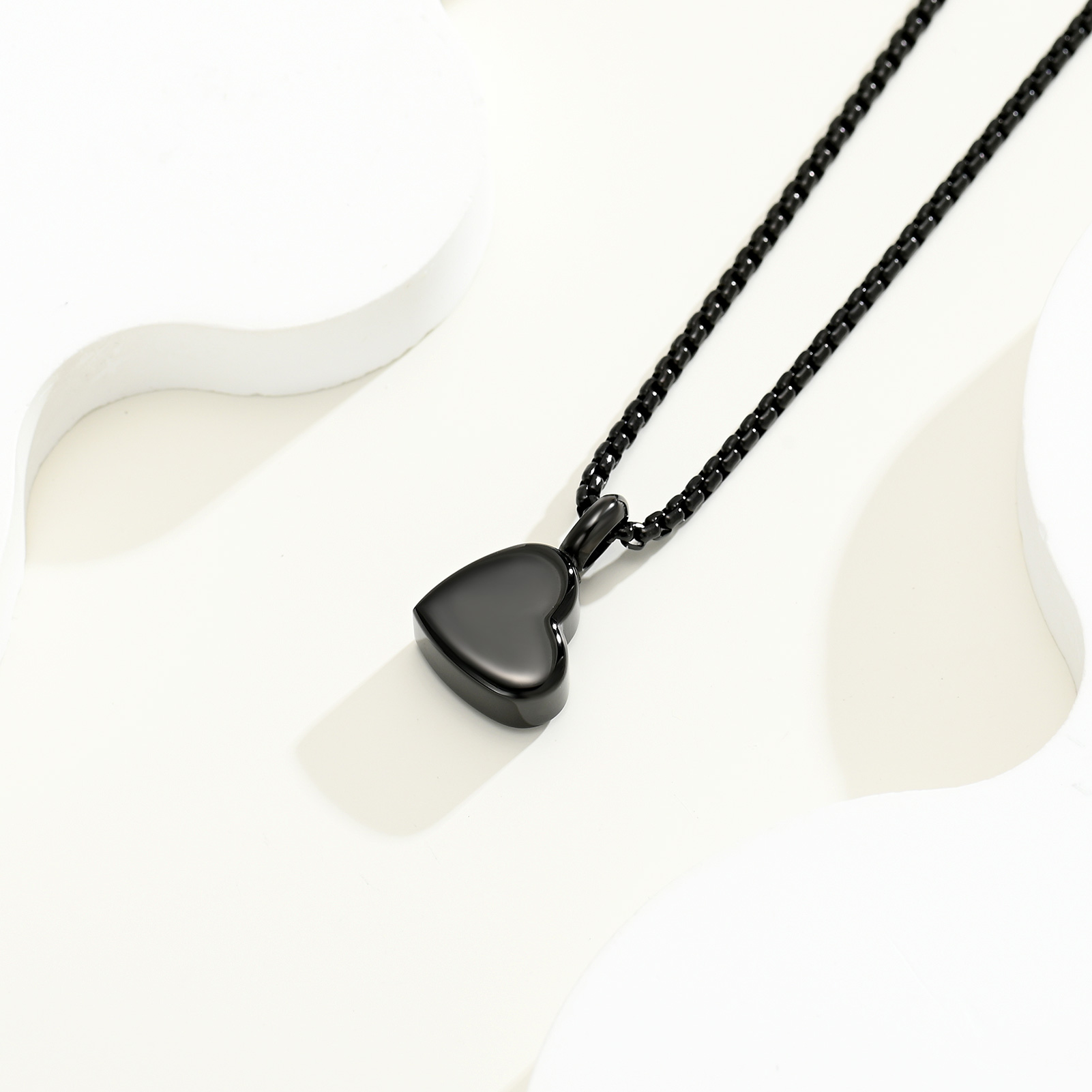 Stainless Steel Heart Urn Pendant Memorial Necklace For Ashes Jewellery Charm - Picture 17 of 37