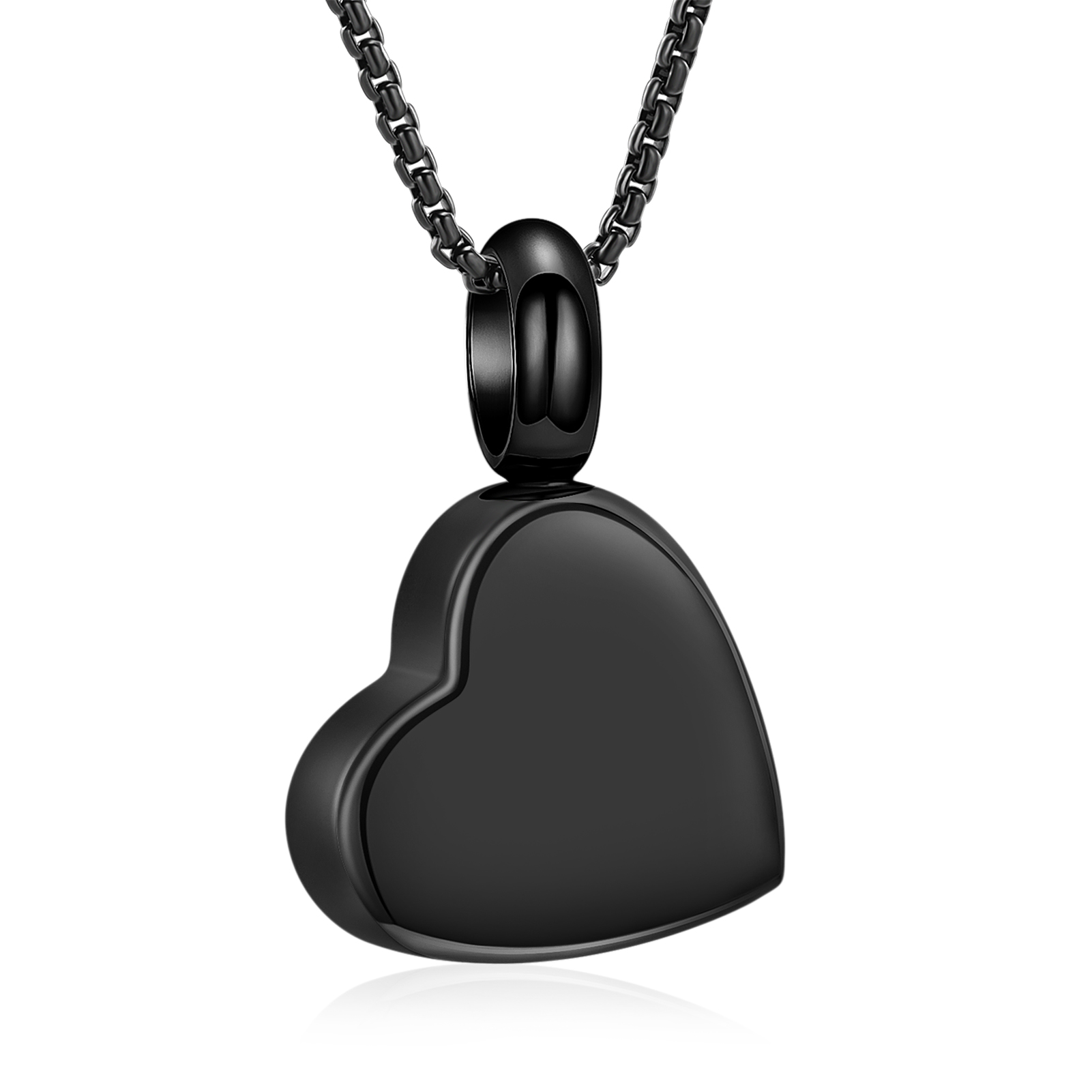 Stainless Steel Heart Urn Pendant Memorial Necklace For Ashes Jewellery Charm - Picture 14 of 37