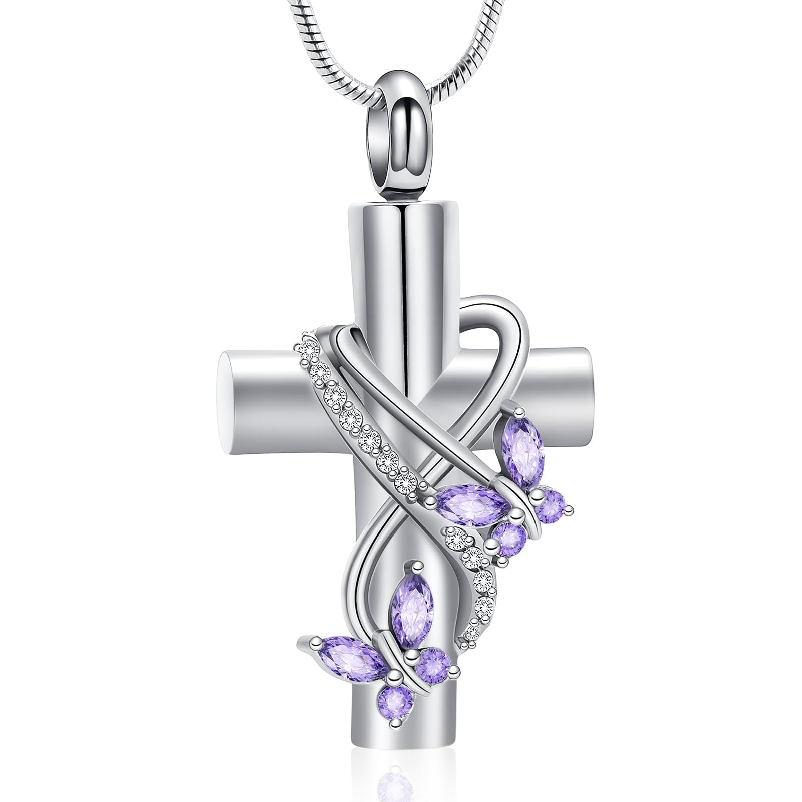 Urn Necklaces for Ashes Butterfly Urn Cremation Jewelry for Ashes for Human/Pet