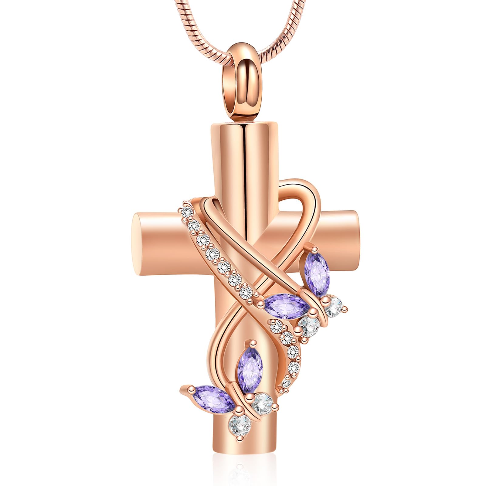 Urn Necklaces for Ashes Butterfly Urn Cremation Jewelry for Ashes for Human/Pet - Picture 11 of 17