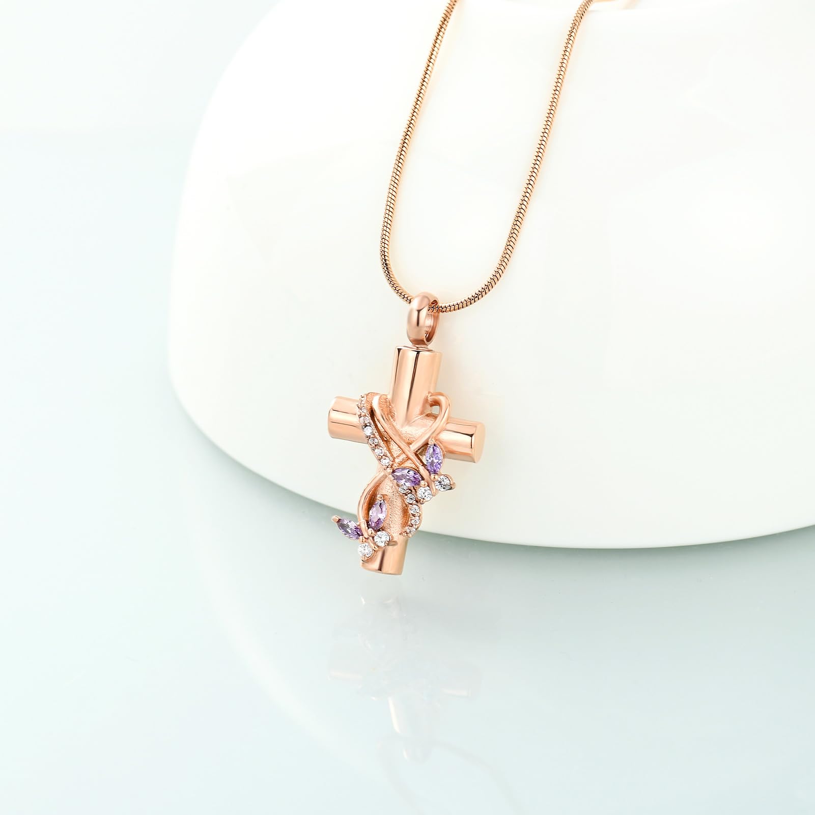 Urn Necklaces for Ashes Butterfly Urn Cremation Jewelry for Ashes for Human/Pet - Picture 15 of 17