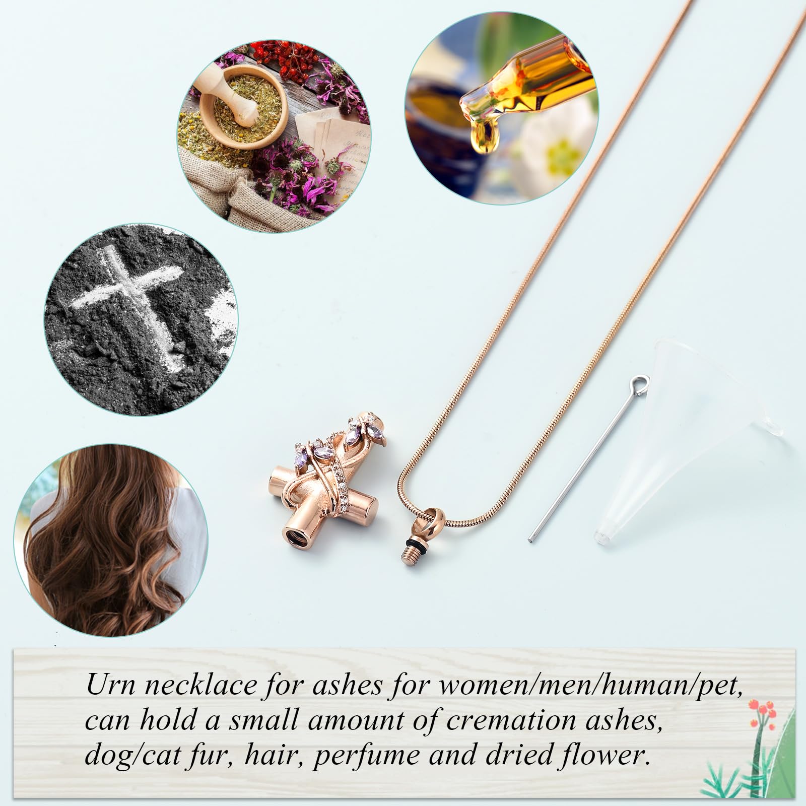 Urn Necklaces for Ashes Butterfly Urn Cremation Jewelry for Ashes for Human/Pet - Picture 17 of 17