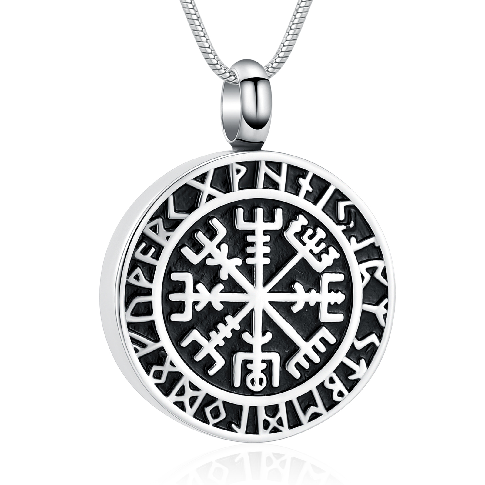 Vintage Style Stainless Steel Urn Pendant Memory Necklace Cremation Ashes Holder - Picture 3 of 14