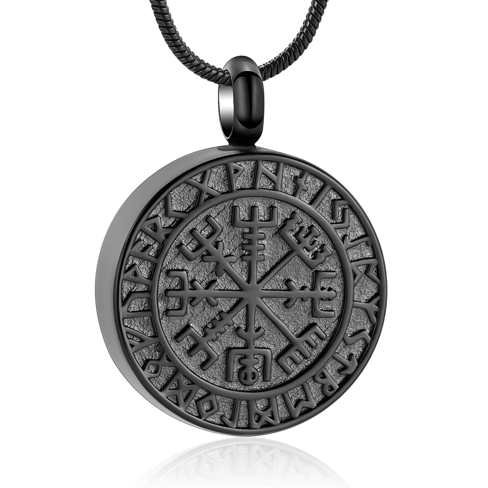 Vintage Style Stainless Steel Urn Pendant Memory Necklace Cremation Ashes Holder - Picture 11 of 14