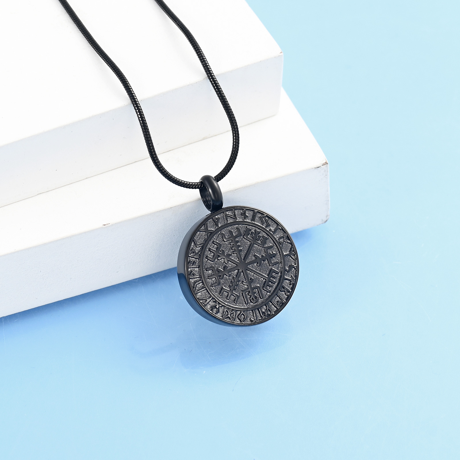 Vintage Style Stainless Steel Urn Pendant Memory Necklace Cremation Ashes Holder - Picture 12 of 14