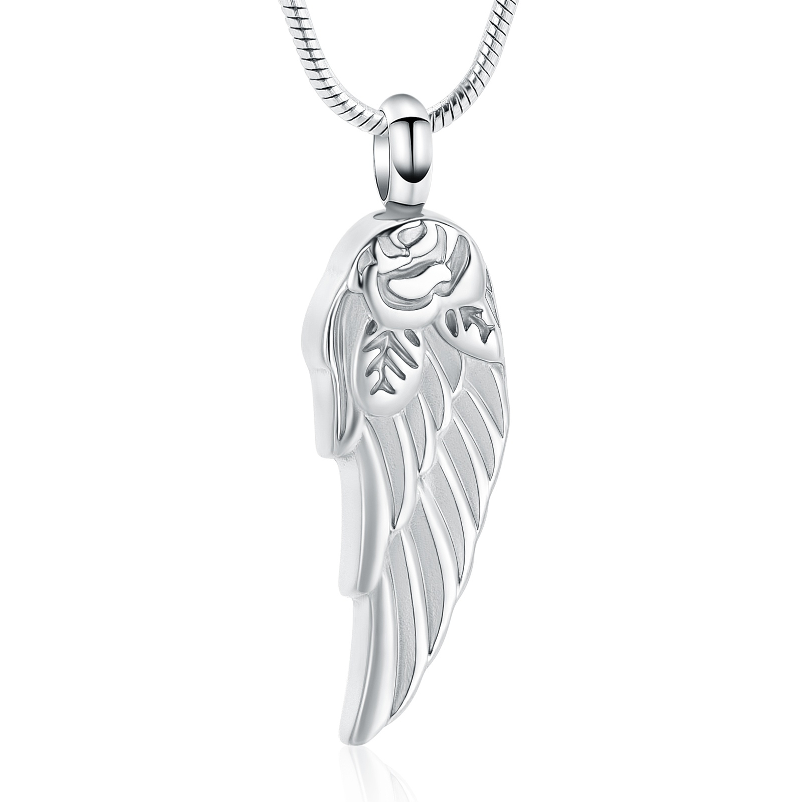 Angel Wing Urn Necklace for Ashes Women Men Wings Urn Necklace Cremation Jewelry