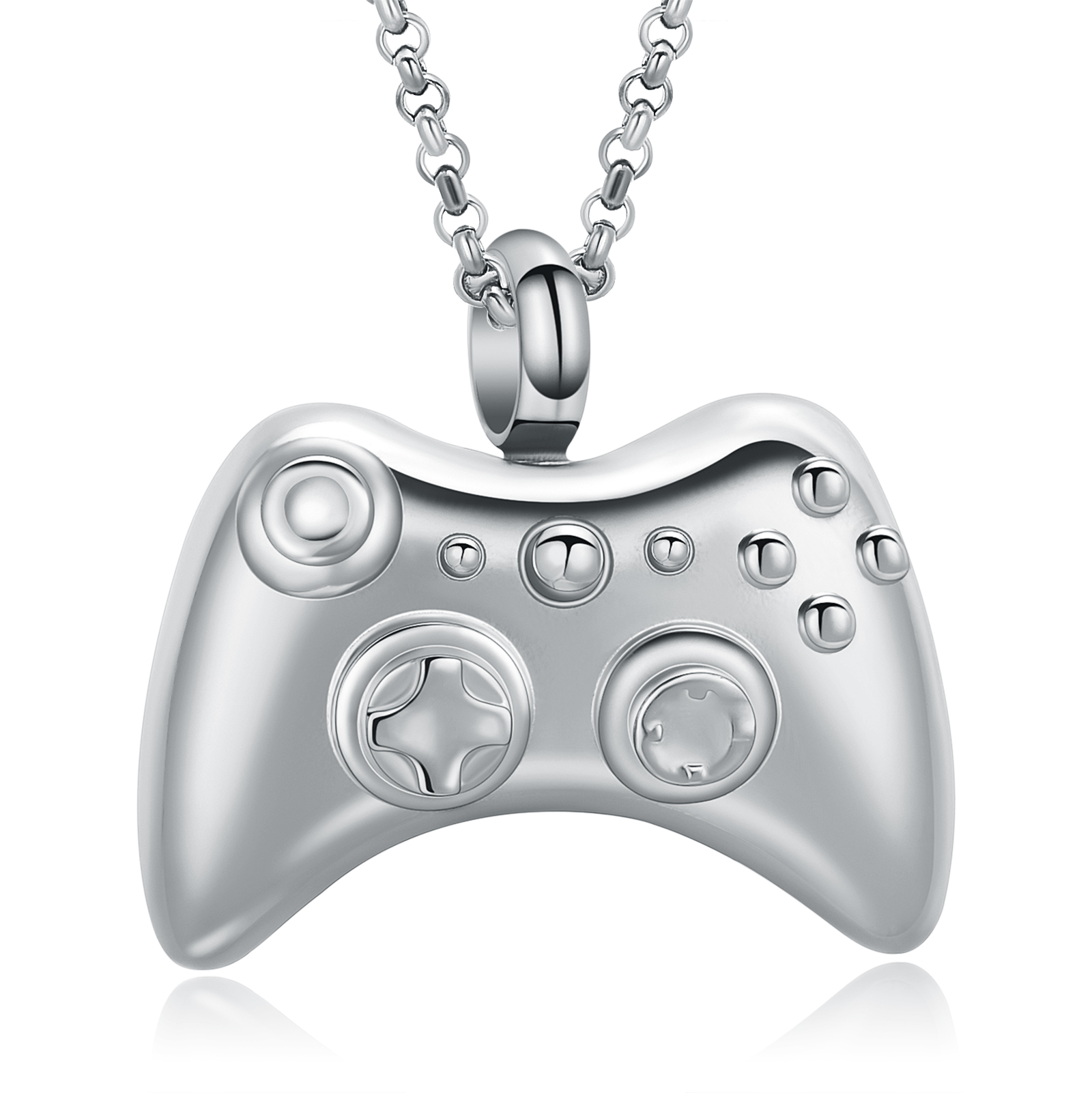 Custom Gamepad Urn Pendant Necklace for Cremation Ashe Keepsake Memorial Jewelry